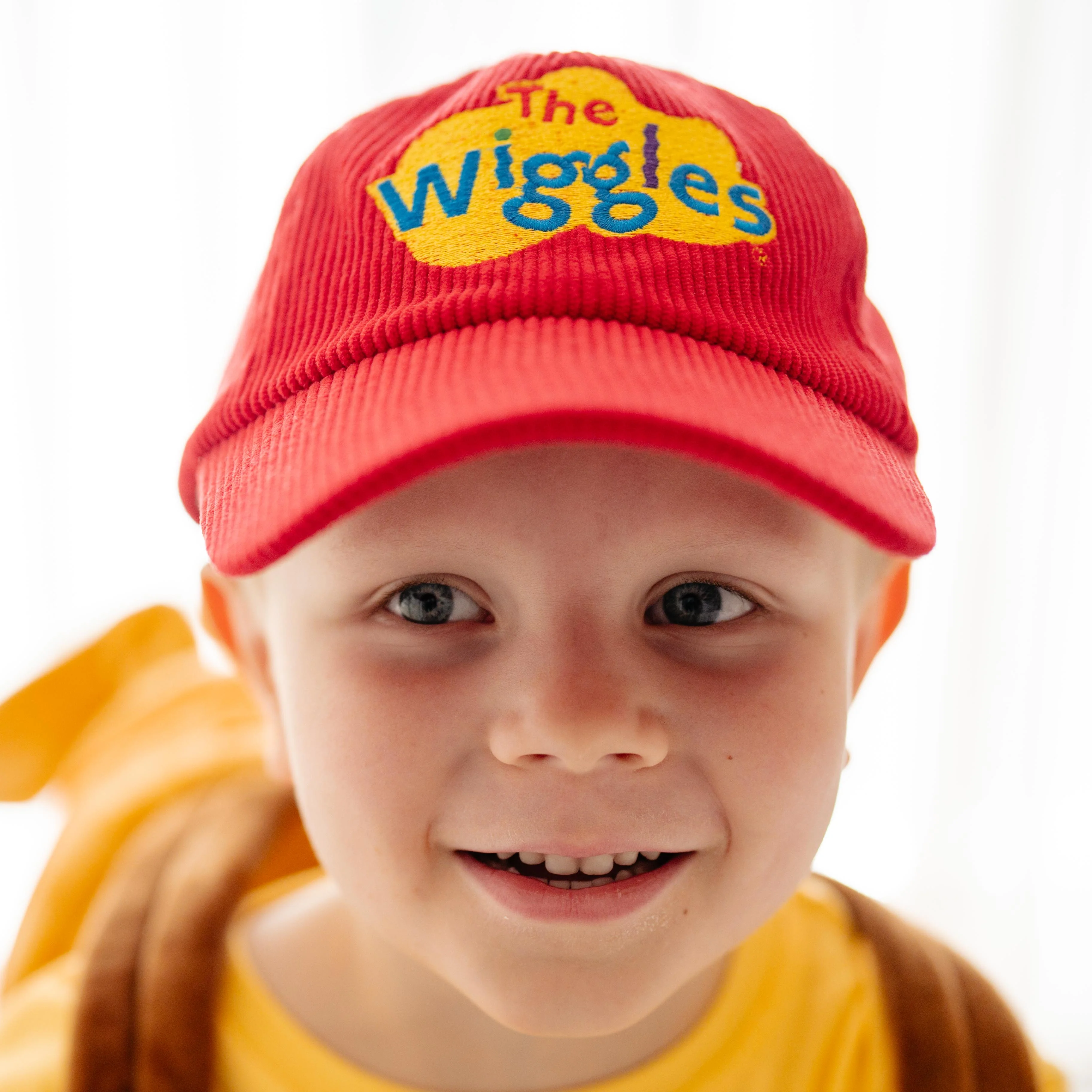 Red Childrens Corduroy Hat - Image 2
